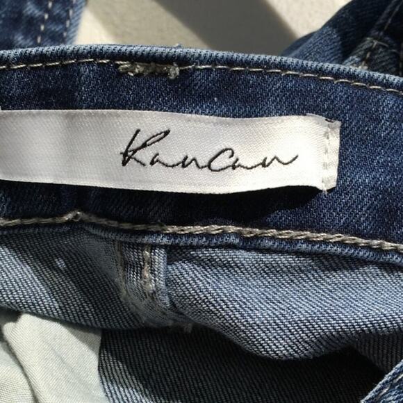 KanCan Denim Distressed Short Overalls Size M - Boho, Casual, Y2K - Picture 3 of 8